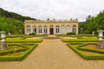 The Orangery is a multi-purpose hall that showcased rose photography during my visit