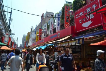 Ameyoko Market is unfailingly busy and crowded.
