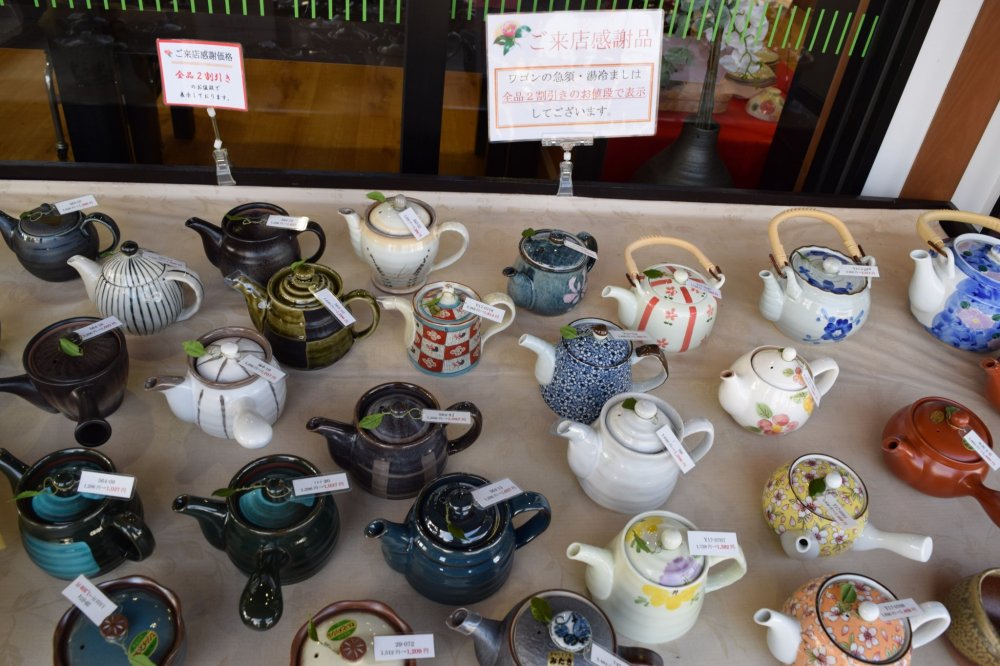 There are a host of tea wares on offer