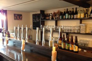 On an average day there are 6 to 8 varieties of beer on tap