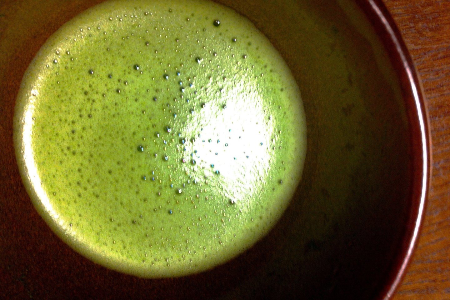 Emi's matcha tea is equally as exquisite