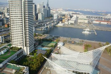 Hotel Okura, the Maritime Museum and the port side