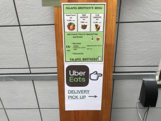 The store is even on Uber Eats if you want your falafel fix delivered