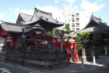The shrine from the street