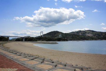 The beach at Hakata SC Park