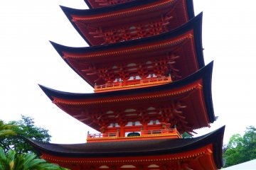 Each different angle gives its own unique view of the pagoda