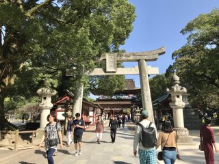 The shrine is a very popular tourist spot
