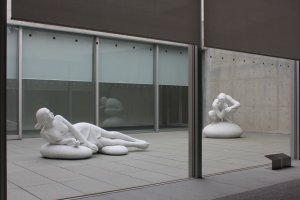 Sculpture by Giacomo Manzu at the Elleair Museum of Art