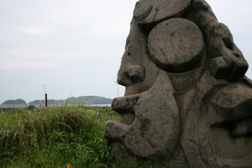 <p>Koga stone statue</p>