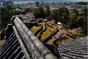 View from the top floor of Matsue Castle