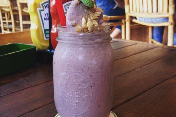 A delicious smoothie at South Cafe