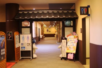 The entrance to the Health Spa wing.