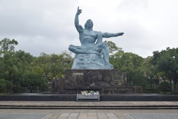 The iconic statue at the Nagasaki Peace Park