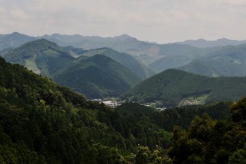 The Kii Mountain Range, from the observatory
