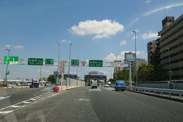 Toll gate outside of Tokyo