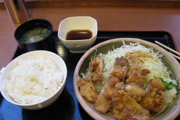 A tonkatsu lunch