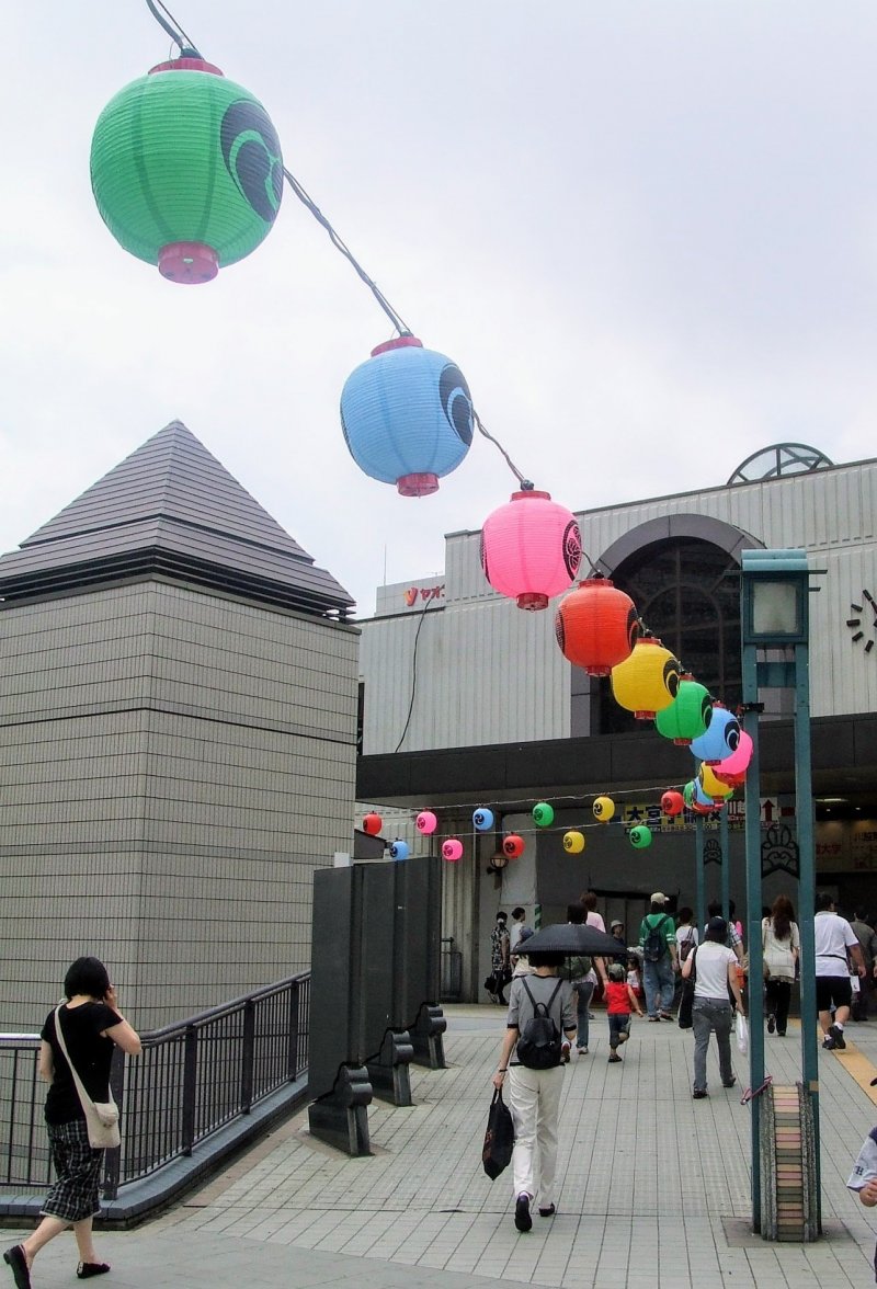 Festival Lanterns at Kawagoe Station