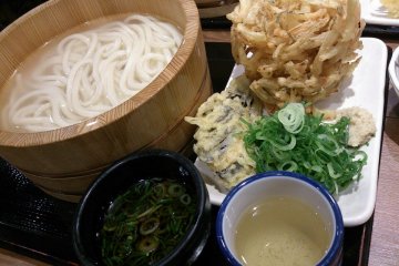 Kumagaya's famous udon noodles, made with locally grown wheat.