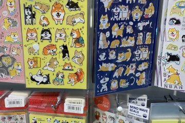 Shiba dog and panda stickers