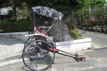 A rickshaw in Kamakura