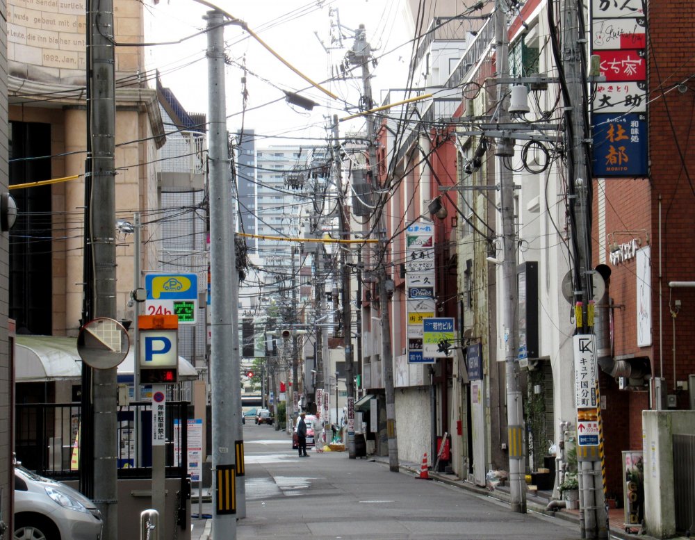 One of the streets in Sendai