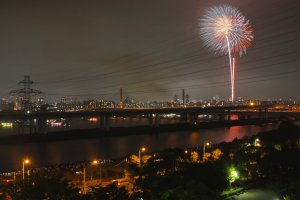 Stunning shot of the Koto Fireworks Festival