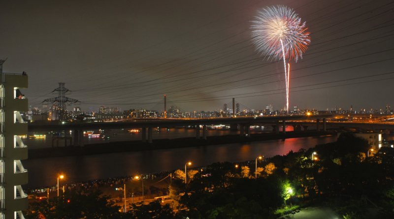 Stunning shot of the Koto Fireworks Festival