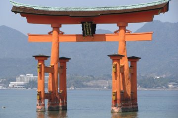 Torii of Itsukushima Jinja (shrine)