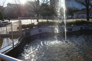 Fountain in the park.