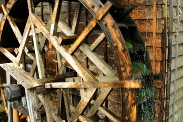 An old waterwheel