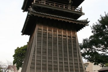 The reconstructed bell tower.