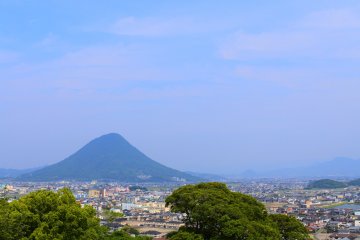 The great view from Marukame Castle 