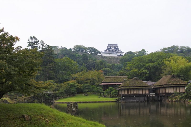 Hikone castle and Rinchikaku