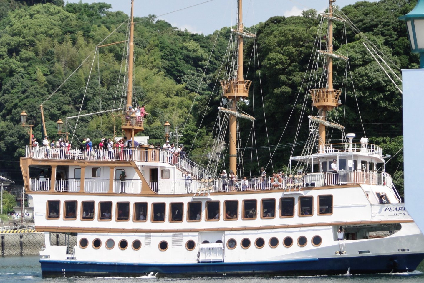 The Pearl Queen takes visitors on tours of Kujukushima National Park