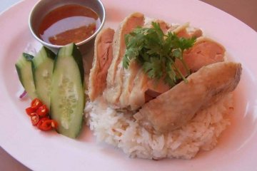 Khao Man Gai, otherwise known as Thai chicken and rice