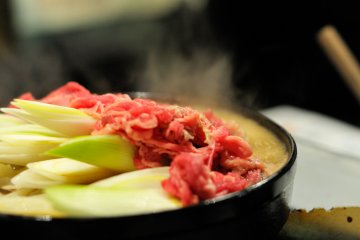 Gyu-nabe beef hotpot