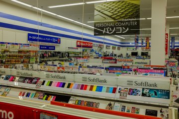 Clear signage makes navigating K's Denki a little less daunting compared to larger electronic stores