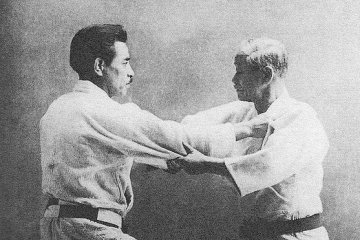 Kano Jigoro and Mifune Kyuzo in action