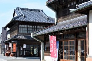 Historical miso maker and nearby tea shop