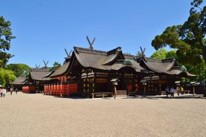 The four halls of Sumiyoshi Taisha