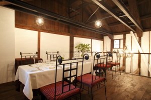 Private dining in the upstairs area of Shikemichi Restaurant
