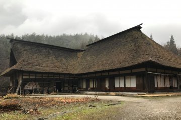 A magariya is a traditional L-shaped house in the Tono area.