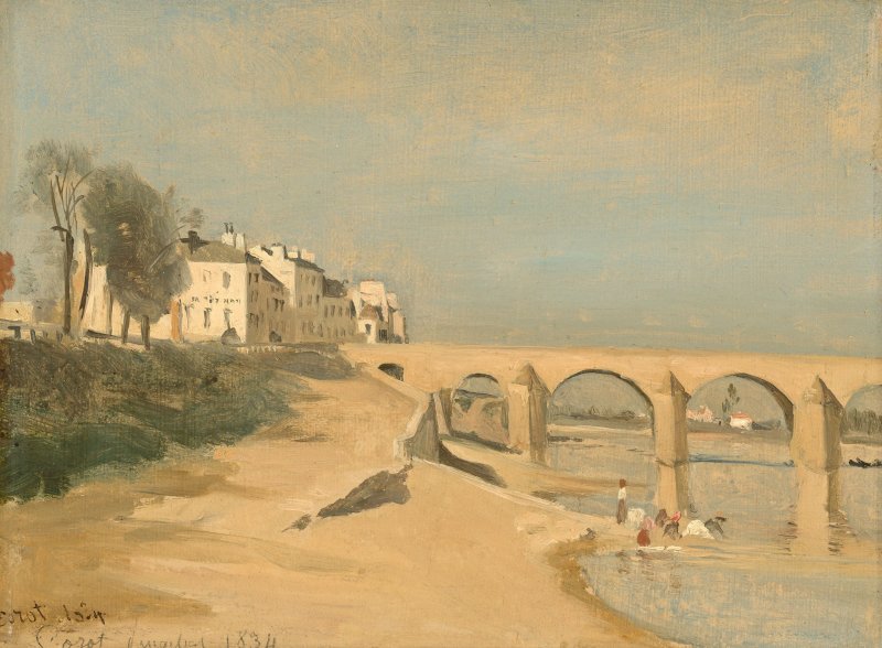 An example of  Jean-Baptiste Camille Corot's painting style