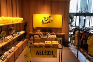 For a limited time, themed Tour de France foods and merchandise will be available at a pop-up cafe in Shibuya