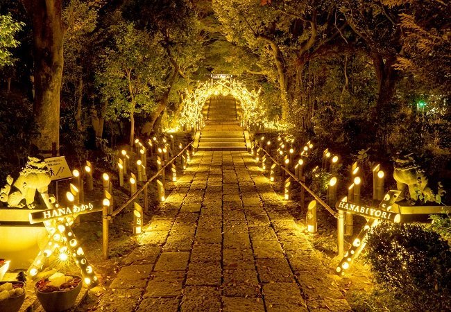 Around 1000 bamboo lights will decorate the grounds of Hana Biyori