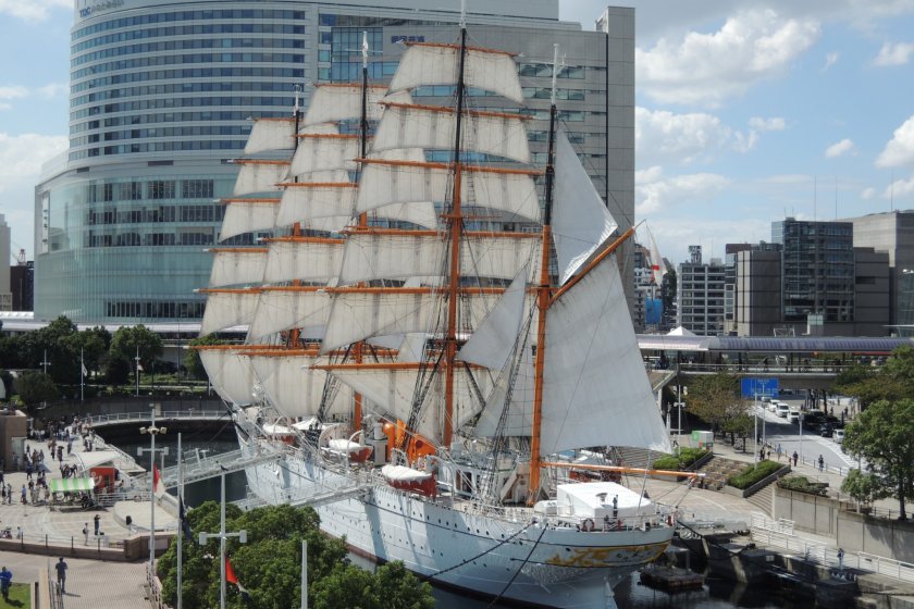 The Nippon-maru in full sail