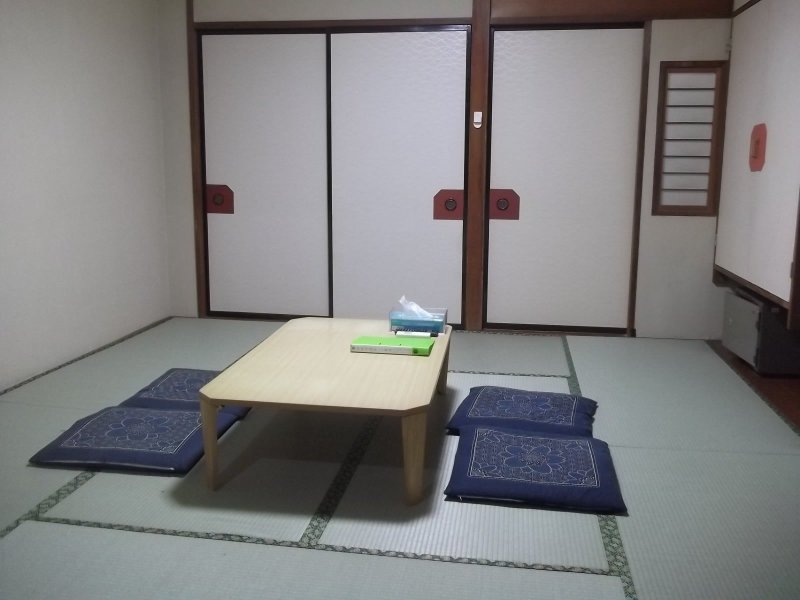 The tatami area in my room