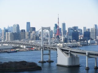 Вид на Токио с Одайбы