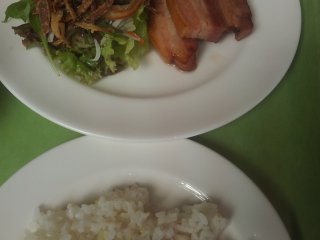 The bacon steak lunch