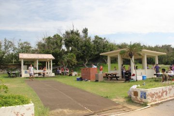 <p>The BBQ area is a great place to relax at</p>